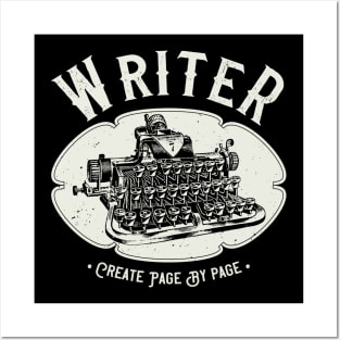 Writer Author Vintage Typewriter Posters and Art